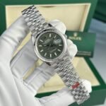 Rolex Datejust 126234 904L Steel Green Palm Dial 36mm Jub Super Clone - 图片 19