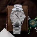 Rolex Day-Date 904L Steel Meteorite Dial With Diamonds 40mm Super Clone - 图片 12