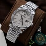 Rolex Day-Date 904L Steel Meteorite Dial With Diamonds 40mm Super Clone - 图片 13