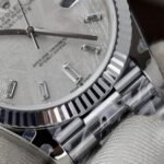 Rolex Day-Date 904L Steel Meteorite Dial With Diamonds 40mm Super Clone - 图片 5