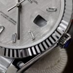Rolex Day-Date 904L Steel Meteorite Dial With Diamonds 40mm Super Clone - 图片 16