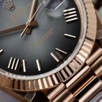 Rolex Day-Date RG Plated Ombre Grey Dial 40mm Super Clone - 图片 5