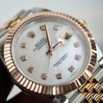 Rolex Datejust 126331 SS/RG Plated MOP Dial CZ Diamonds 41mm Jub Super Clone - 图片 11