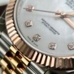 Rolex Datejust 126331 SS/RG Plated MOP Dial CZ Diamonds 41mm Jub Super Clone - 图片 4