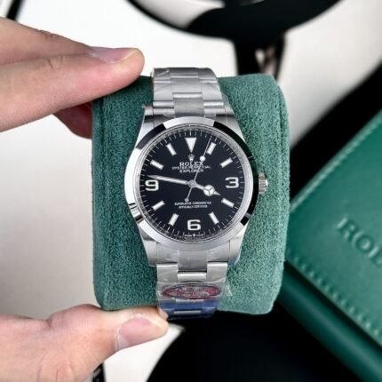 Rolex Explorer 214270 904L Steel Black Dial 36mm Oyster Super Clone