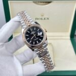 Rolex Datejust 126331 SS/RG Plated Black Dial 41mm Jub Super Clone