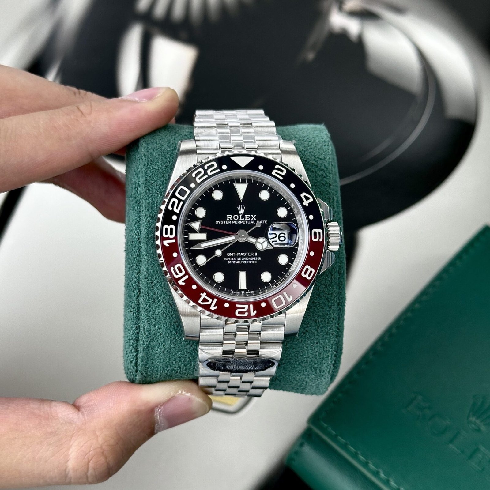 1750588054-29.jpg Rolex GMT-Master II 16710 Coke 904L Steel Black Dial 40mm Jub Super Clone - 图片 1