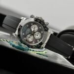 Rolex Daytona 904L Steel Dark MOP Dial With Diamonds 40mm Oysterflex Super Clone - 图片 2