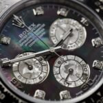 Rolex Daytona 904L Steel Dark MOP Dial With Diamonds 40mm Oysterflex Super Clone - 图片 3