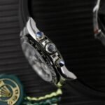 Rolex Daytona 904L Steel Dark MOP Dial With Diamonds 40mm Oysterflex Super Clone - 图片 5
