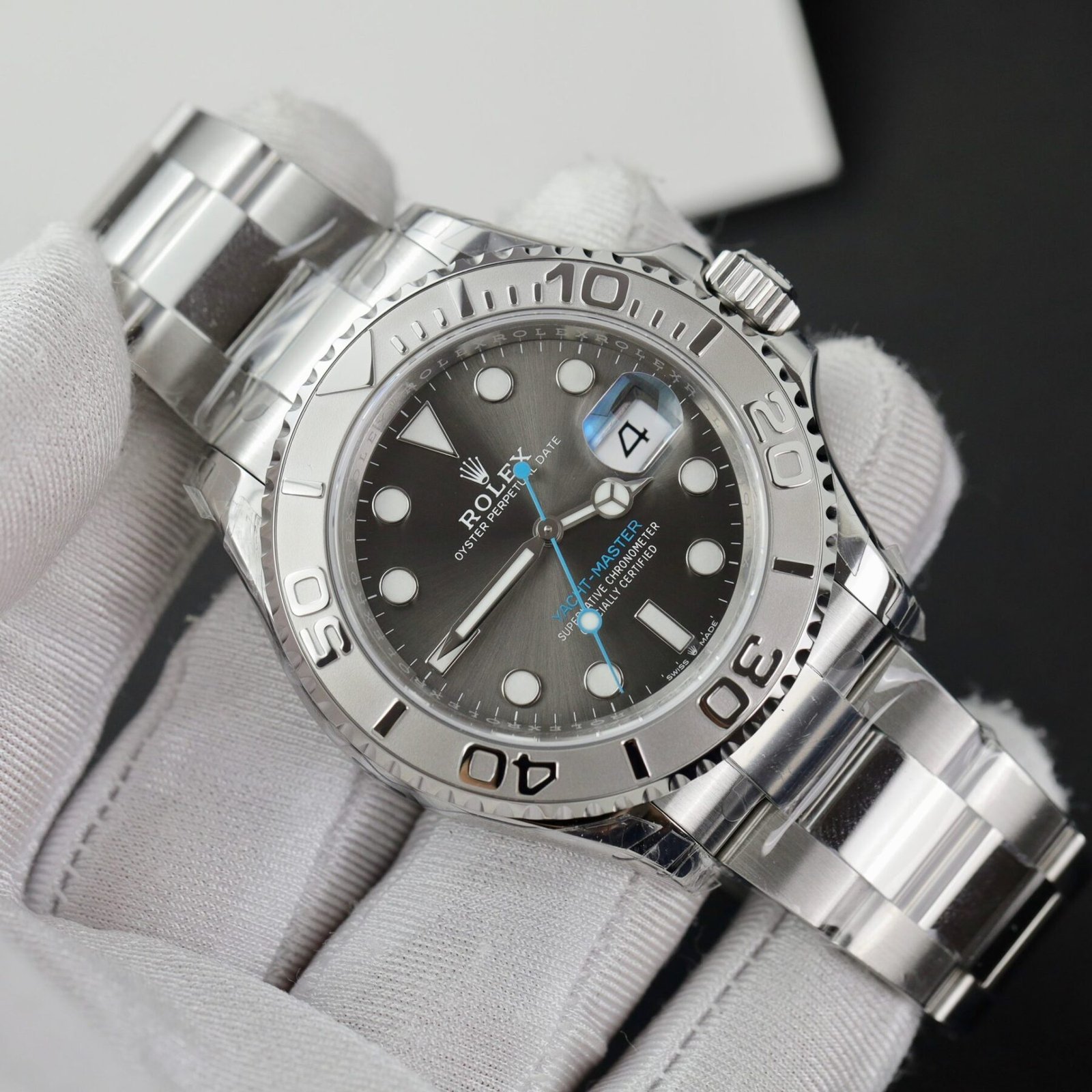 1750588058-31.jpg Rolex Yacht-Master 126622 904L Steel Grey Dial 40mm Oyster Super Clone - 图片 1