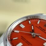 Rolex Oyster Perpetual 126000 904L Steel Red Dial 36mm Oyster Super Clone - 图片 4