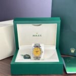 Rolex Oyster Perpetual 124300 904L Steel Yellow Dial 41mm Oyster Super Clone - 图片 12