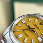 Rolex Oyster Perpetual 124300 904L Steel Yellow Dial 41mm Oyster Super Clone - 图片 6