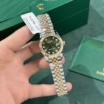 Rolex Datejust SS/YG Plated Green Dial CZ Diamonds 31mm Jub Super Clone - 图片 3
