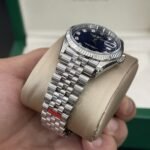 Rolex Datejust 126234 904L Steel Blue Motif Dial CZ Diamonds 36mm Jub Super Clone - 图片 3