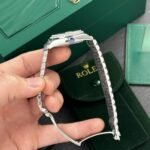 Rolex Datejust 316L Steel Blue Dial CZ Diamonds 31mm Jub AAA Replica - 图片 4