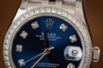 Rolex Datejust 316L Steel Blue Dial CZ Diamonds 31mm Jub EWF Replica - 图片 5