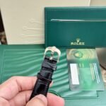 Rolex Cellini 50525 RG Plated White Dial 39mm Leather AAA Replica - 图片 8