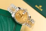 Rolex Datejust 126233 SS/YG Plated Champagne Dial CZ Diamonds 36mm Jub Super Clone - 图片 2