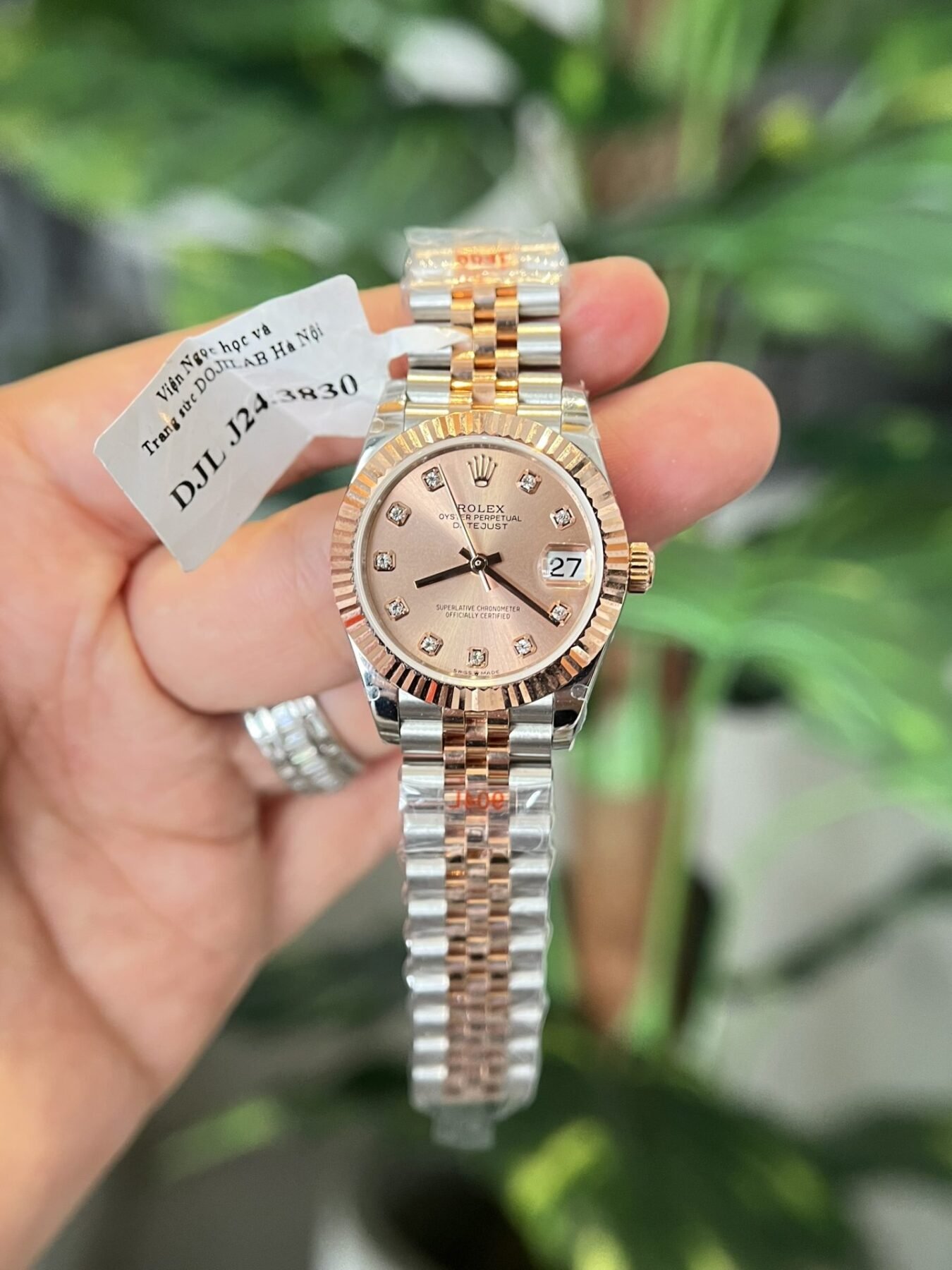 1750588200-87-1.jpg Rolex Datejust SS/RG Plated Pink Dial CZ Diamonds 31mm Jub Super Clone - 图片 1