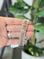 Rolex Datejust SS/RG Plated Pink Dial CZ Diamonds 31mm Jub Super Clone - 图片 7
