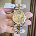 Rolex Day-Date SS/YG Plated Champagne Dial CZ Diamonds 40mm Jub Super Clone