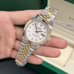 Rolex Datejust SS/YG Plated MOP Dial CZ Diamonds 41mm Jub Super Clone - 图片 2