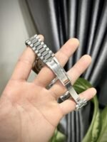 Rolex Day-Date 904L Steel Ice Blue Arabic Dial CZ Diamonds 40mm Super Clone - 图片 5