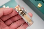 Rolex Datejust SS/RG Plated Black Dial CZ Diamonds 36mm Jub Super Clone - 图片 8