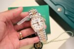 Rolex Datejust SS/YG Plated MOP Dial CZ Diamonds 36mm Jub Super Clone - 图片 5