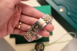 Rolex Datejust SS/YG Plated MOP Dial CZ Diamonds 36mm Jub Super Clone - 图片 8