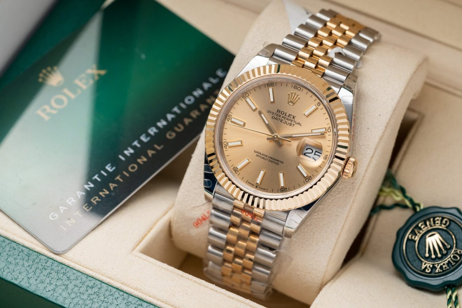 1750588257-111.jpg Rolex Datejust SS/RG Plated Gold Dial 41mm Jub Super Clone - 图片 1