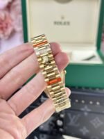 Rolex Datejust 278288 YG Plated Olive Green Dial CZ Diamonds 31mm AAA Replica - 图片 7