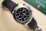 Rolex Daytona 116519LN 904L Steel Black Dial CZ Diamonds 40mm Oysterflex Super Clone - 图片 2