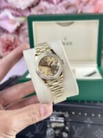 Rolex Datejust 278288 YG Plated Champagne Dial CZ Diamonds 31mm AAA Replica - 图片 2