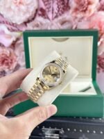Rolex Datejust 278288 YG Plated Champagne Dial CZ Diamonds 31mm AAA Replica - 图片 3