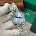 Rolex Day-Date 228236 904L Steel Ice Blue Dial CZ Diamonds 40mm Super Clone - 图片 2
