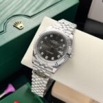 Rolex Datejust 126334 904L Steel Black Dial CZ Diamonds 41mm Jub Super Clone - 图片 3