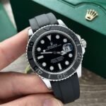 Rolex Yacht-Master 316L Steel Black Dial 40mm Oysterflex EWF Replica - 图片 3