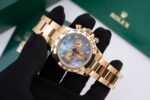 Rolex Daytona 116508 RG Plated Dark MOP Dial CZ Diamonds 40mm Oyster Super Clone - 图片 2