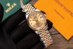 Rolex Datejust SS/YG Plated Gold Dial CZ Diamonds 31mm Jub Super Clone - 图片 2