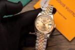 Rolex Datejust SS/YG Plated Gold Dial CZ Diamonds 31mm Jub Super Clone - 图片 3