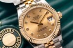 Rolex Datejust SS/YG Plated Gold Dial CZ Diamonds 31mm Jub Super Clone - 图片 4