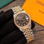 Rolex Datejust 278273 SS/YG Plated Dark MOP Dial Bezel Diamonds 31mm Jub AAA Replica