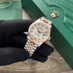 Rolex Datejust SS/RG Plated MOP Dial Diamonds 31mm Jub Replica - 图片 3
