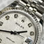 Rolex Datejust 316L Steel White Motif Dial CZ Diamonds 31mm Jub EWF Replica - 图片 4
