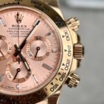Rolex Daytona 116505 RG Plated Pink Dial CZ Diamonds 40mm Oyster Super Clone - 图片 5