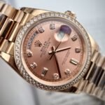 Rolex Day-Date RG Plated Pink Dial CZ Diamonds 36mm EWF Replica - 图片 3