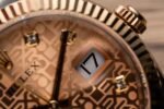 Rolex Datejust SS/RG Plated Fluted Gold Dial CZ Diamonds 36mm Jub Super Clone - 图片 6